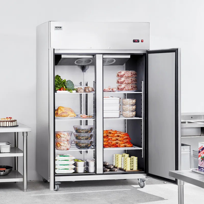 VEVOR 44.21 Cubic Feet Reach-In Refrigerator