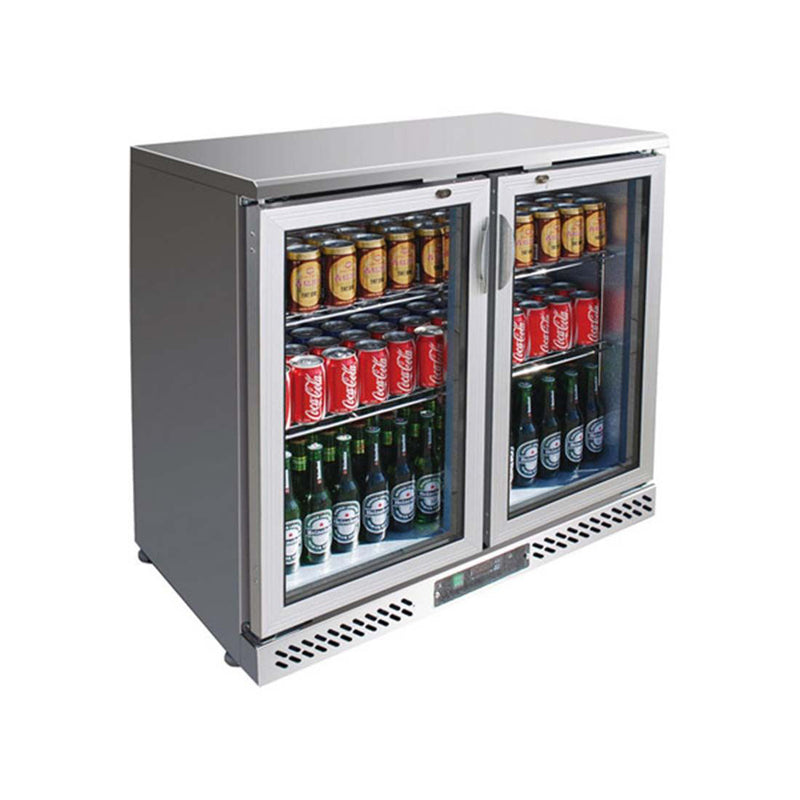 Thermaster SC248SG two door stainless steel bar cooler