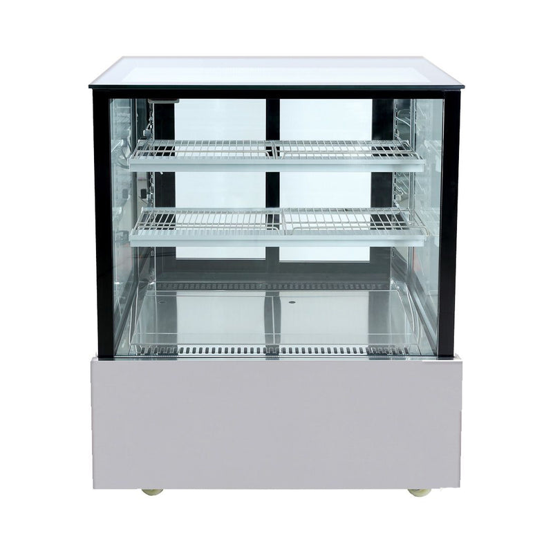 Bonvue SSU90-2XB compact square glass cake display
