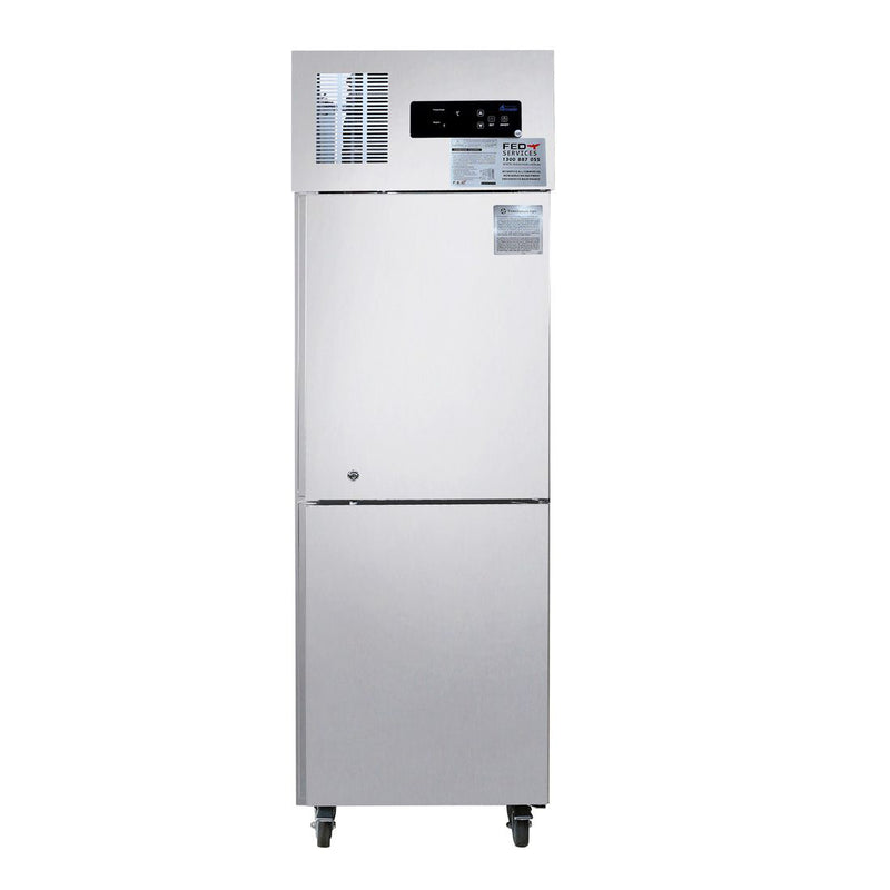 Thermaster SUC500 tropical two half door stainless steel fridge