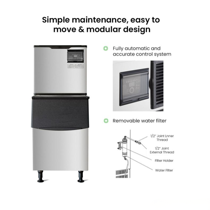 Blizzard SN-1000P Air-Cooled Ice Maker 450kg/day output 4