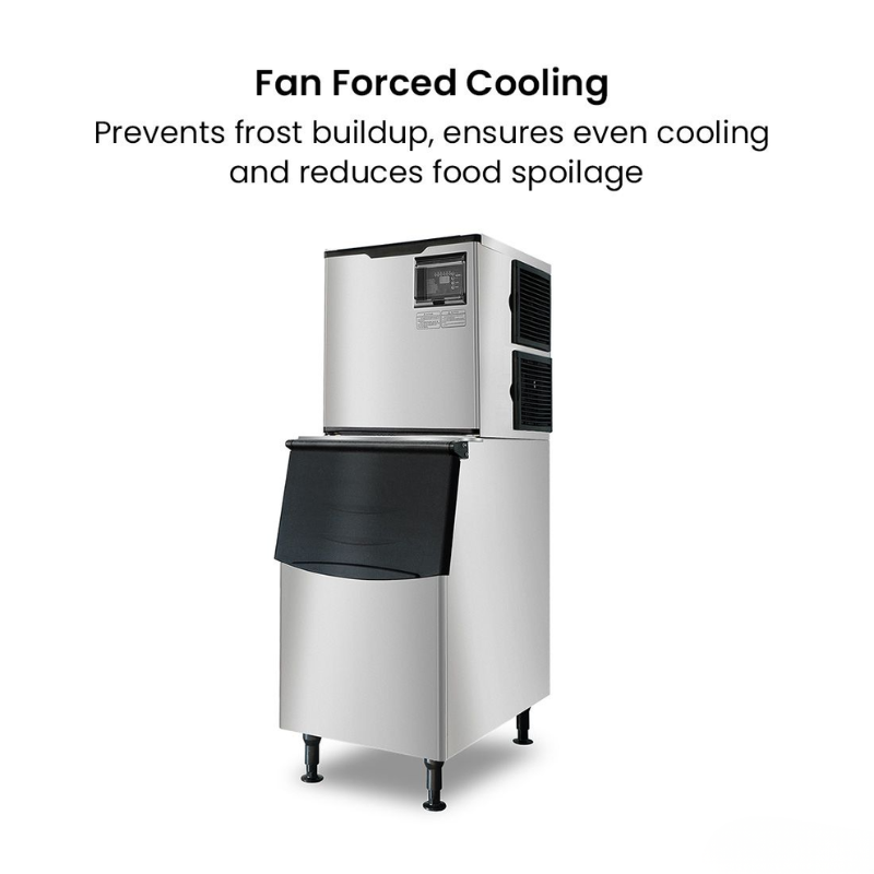 High-efficiency air-cooled ice maker for commercial use