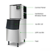 High-efficiency air-cooled ice maker for commercial use