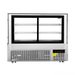 Commercial refrigerator with glass door on a white background