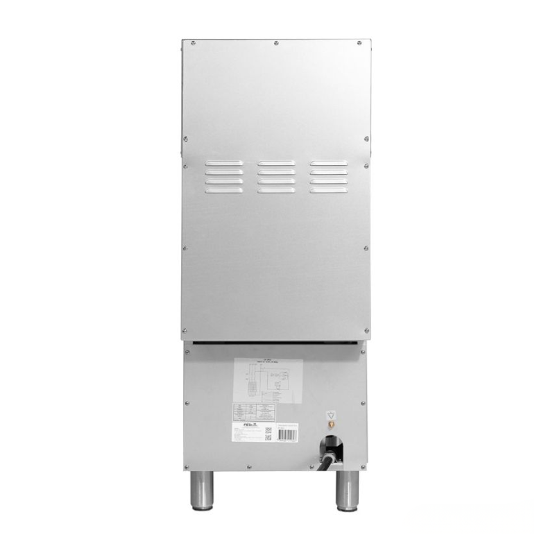 Metallic appliance on a white background