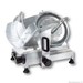 Commercial meat slicer on a white background