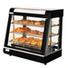 Bakery display case with various pastries on a white background