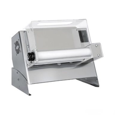 Metallic industrial machine on a white background