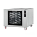 Commercial oven with glass door on a white background