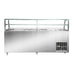 Thermaster SCB/21 rear view showing the plain stainless steel back panel, ventilation grille and glass shelving on top