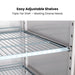 Single Full Door Upright Fridge - XURC600SFV shelves