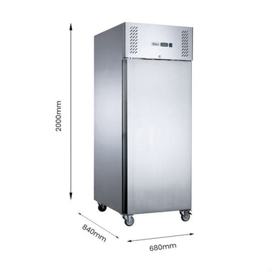 Single Full Door Upright Fridge - XURC600SFV dimensions
