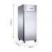 Single Full Door Upright Fridge - XURC600SFV dimensions