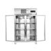 Thermaster Double Door Upright Display Fridge - SUCG1000 open doors