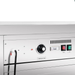 Control panel with buttons and indicators on a white background