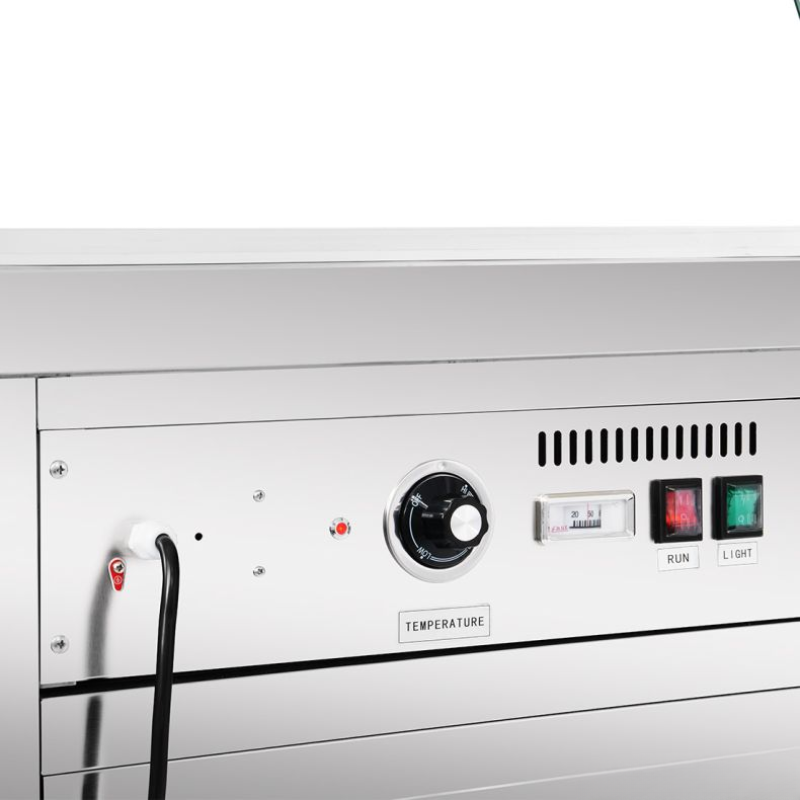 Control panel with buttons and indicators on a white background
