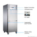 FED-X S/S Two Door Upright Fridge - XURC600S1V info