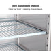 FED-X S/S Two Door Upright Fridge - XURC600S1V shelves