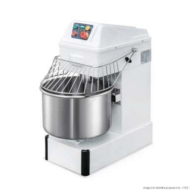 Bread dough mixer with a white background