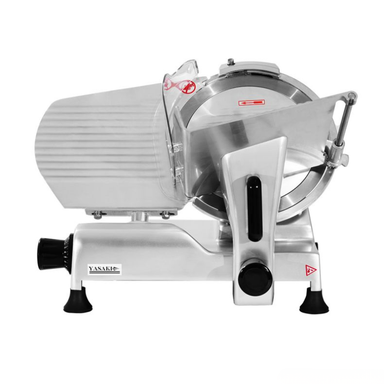 Yanagisawa meat slicer on a white background