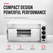 BakerMax EP-1T single deck countertop electric pizza oven, captioned compact design, powerful performance
