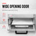 BakerMax EP-1T single deck countertop electric pizza oven, captioned wide opening door
