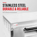 BakerMax EP-1T single deck countertop electric pizza oven, captioned stainless steel, durable and reliable