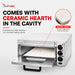 BakerMax EP-1T single deck countertop electric pizza oven, captioned comes with ceramic hearth in the cavity