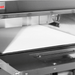 BakerMax EP-2T double deck countertop electric pizza oven, close-up of the ceramic pizza stone inside the deck