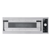 BakerMax TP-2-1 single deck electric pizza oven, front view of the glass door and control panel