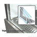 Bonvue SG200FA-2XB cut-away of the triple-glazed glass front showing its three layers