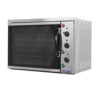 ConvectMax YXD-6A electric convection oven, angled view of the stainless steel body and controls