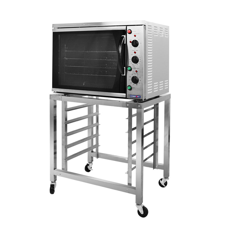 ConvectMax YXD-6A electric convection oven, sitting on the optional YXD-6A-S stand