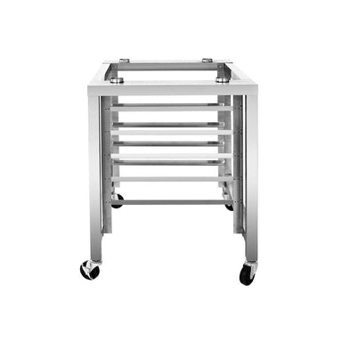 ConvectMax YXD-6A-S convection oven stand, angled view from the left