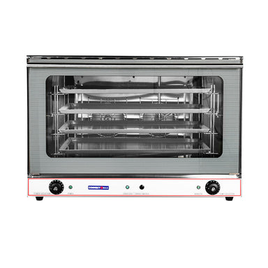 ConvectMax YXD-8A/15E heavy duty steam convection oven, front view with four 600x400 trays visible through the glass door