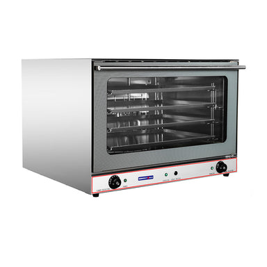 ConvectMax YXD-8A/15E heavy duty steam convection oven, angled view of the heavy duty stainless steel body