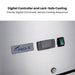 FED-X XURC600G1V stainless steel glass door upright fridge digital controller and lockable door