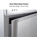 FED-X XURF1410S2V stainless steel four door upright freezer one-piece door frame