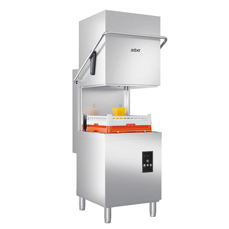 Asber GEX-H500BDD pass-through hood dishwasher
