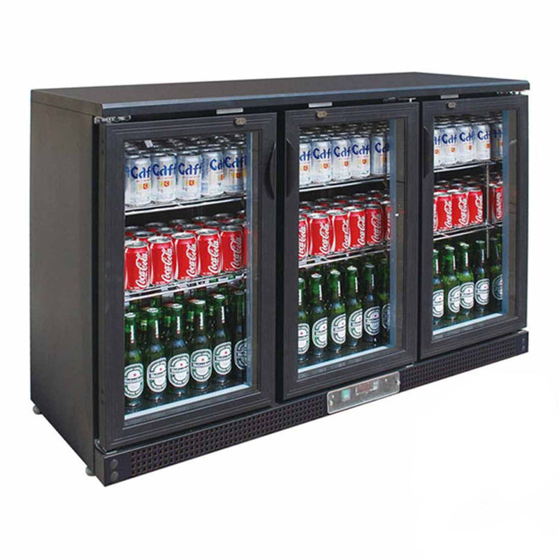 Thermaster SC316G three door drink bar cooler