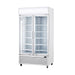 Thermaster LG-1000P white two glass door drink fridge front view