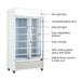 Thermaster LG-1000P white two glass door drink fridge features – LED light box, tempered glass door and adjustable shelves