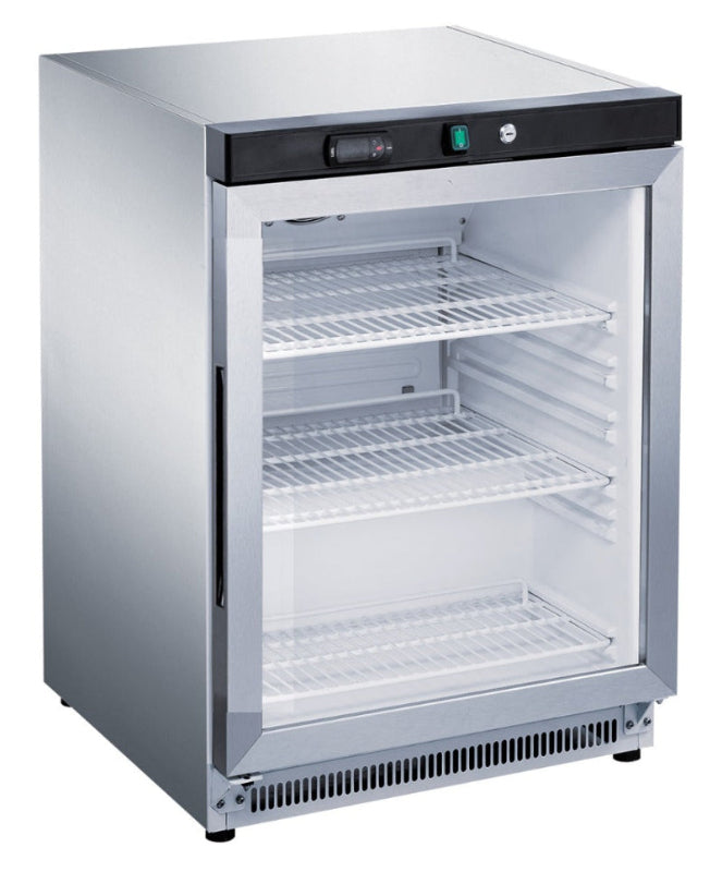 FED-X 130L Bar Fridge Glass Door - XR200SG front view