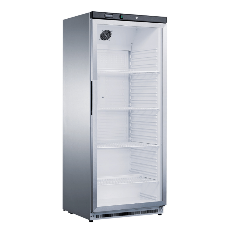 FED-X 570L Single Glass Door Fridge - XR600SG front view